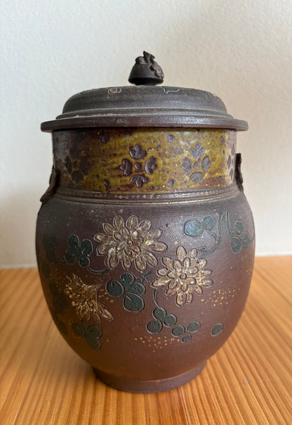 アーネスト・シャペル(Ernest Chaplet)《蓋物》1889年作 フランス アール・ヌーヴォー 陶芸 ジャポニズム アンティーク