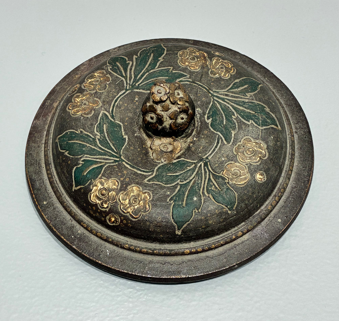 アーネスト・シャペル(Ernest Chaplet)《蓋物》1889年作 フランス アール・ヌーヴォー 陶芸 ジャポニズム アンティーク