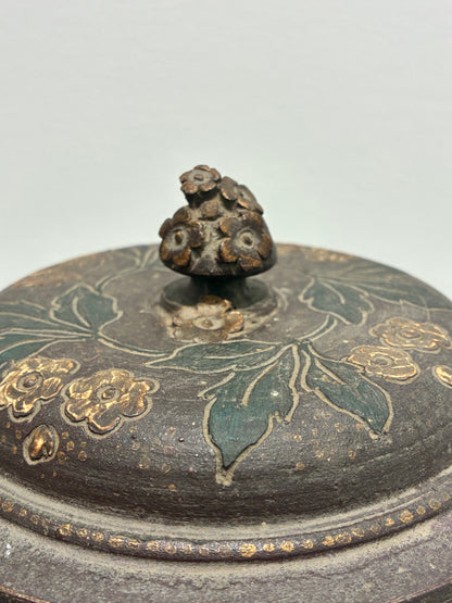 アーネスト・シャペル(Ernest Chaplet)《蓋物》1889年作 フランス アール・ヌーヴォー 陶芸 ジャポニズム アンティーク