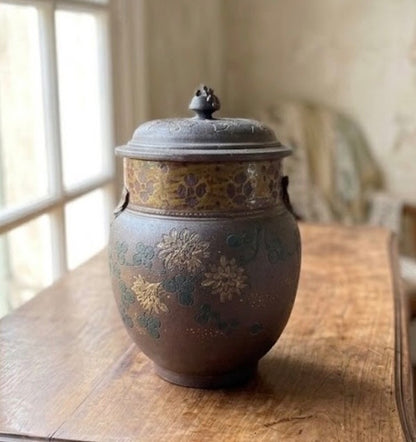 アーネスト・シャペル(Ernest Chaplet)《蓋物》1889年作 フランス アール・ヌーヴォー 陶芸 ジャポニズム アンティーク