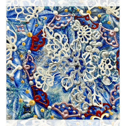 シマカミリッカ　「Underglaze Blue Cube」