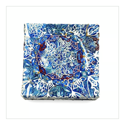 シマカミリッカ　「Underglaze Blue Cube」